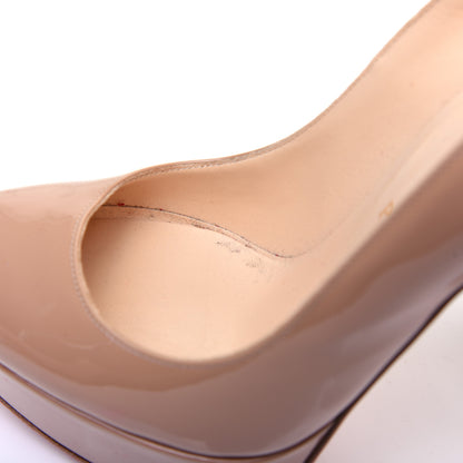 Christian Louboutin Patent Bianca 140 Pumps 37.5 Nude 13 of 13