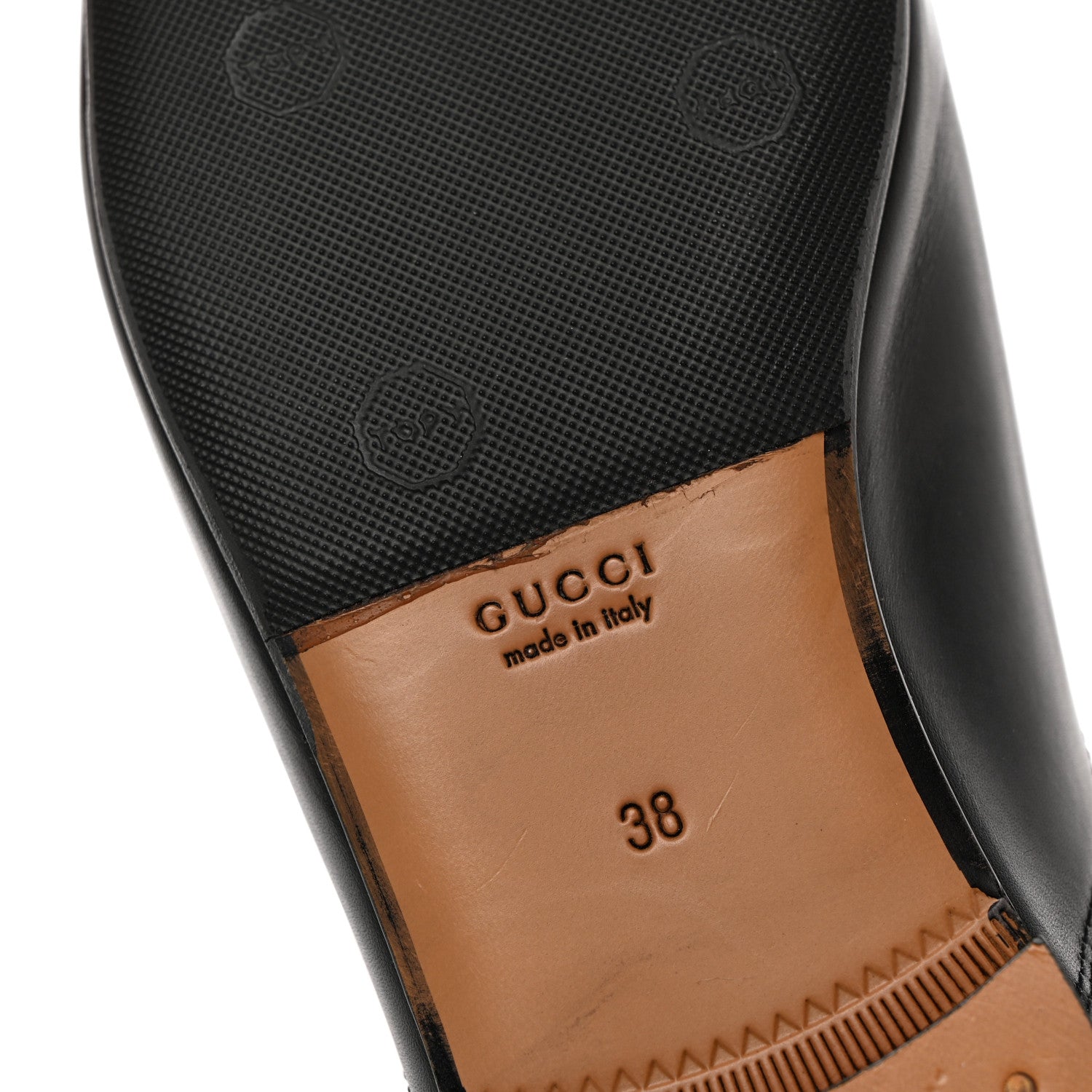 Gucci Calfskin Womens Princetown Slippers 38 Black 15 of 20