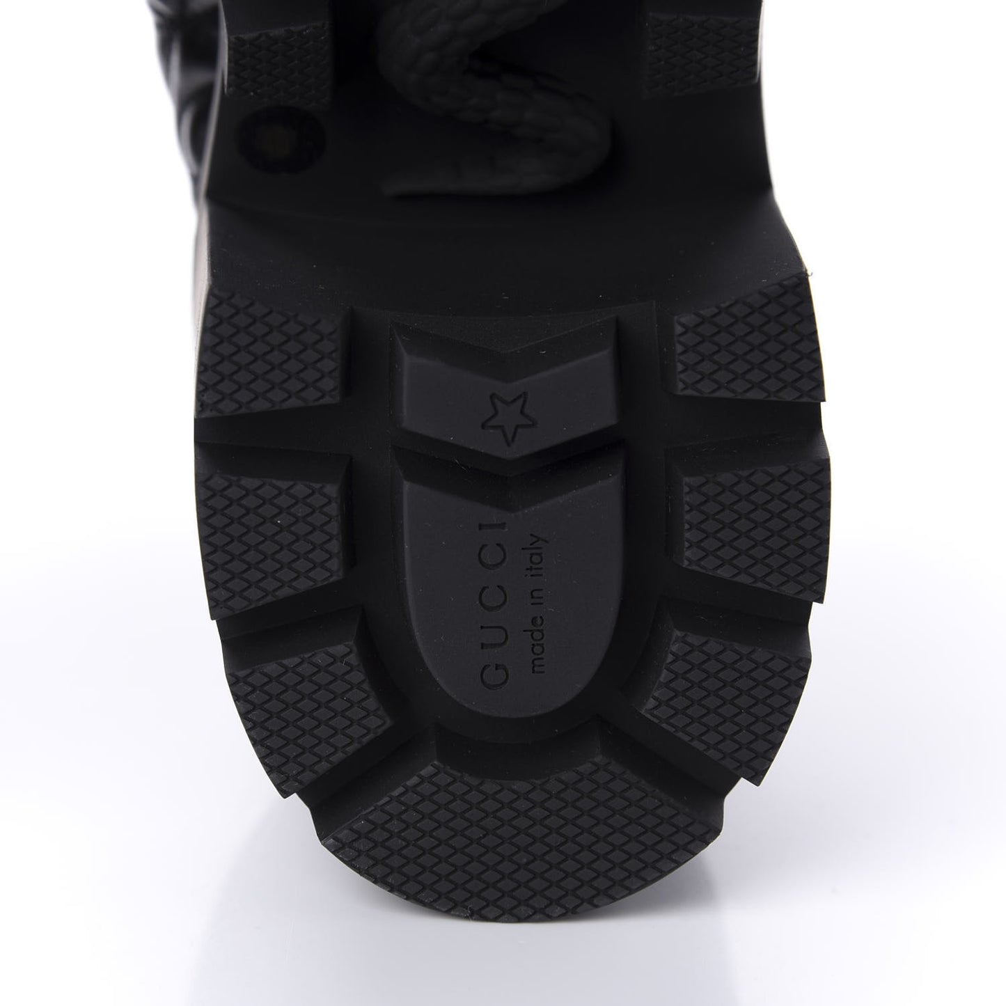 Calfskin Nappa Rhombus Quilted Trip Ankle Boots 40 Black