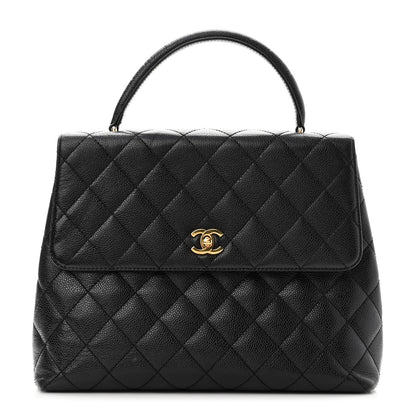 Chanel Caviar Quilted Jumbo Kelly Flap Black 1 of 11