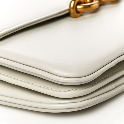 Saint Laurent Smooth Calfskin Le Maillon Satchel Crema Soft 8 of 9