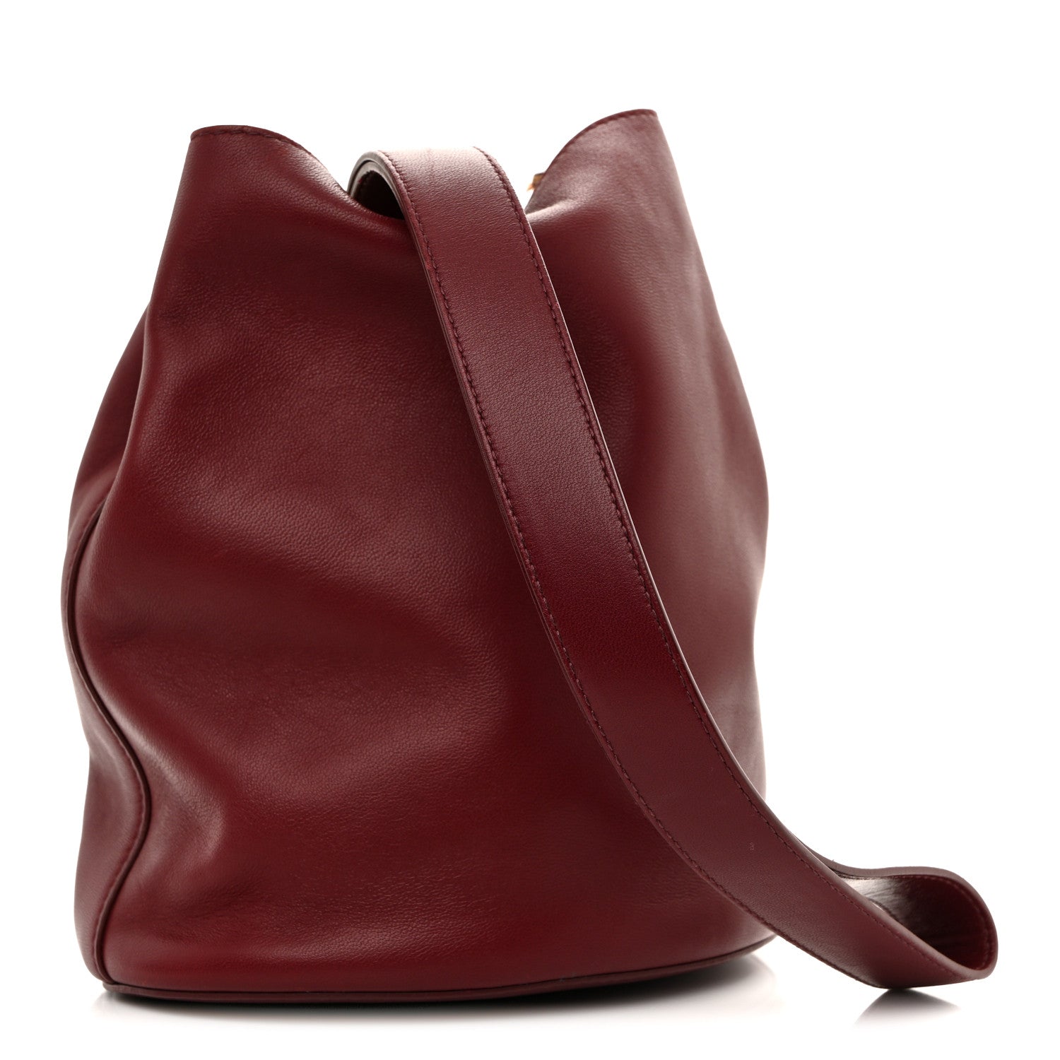 Bottega Veneta Nappa Drop Bucket Bag Bordeaux 3 of 10