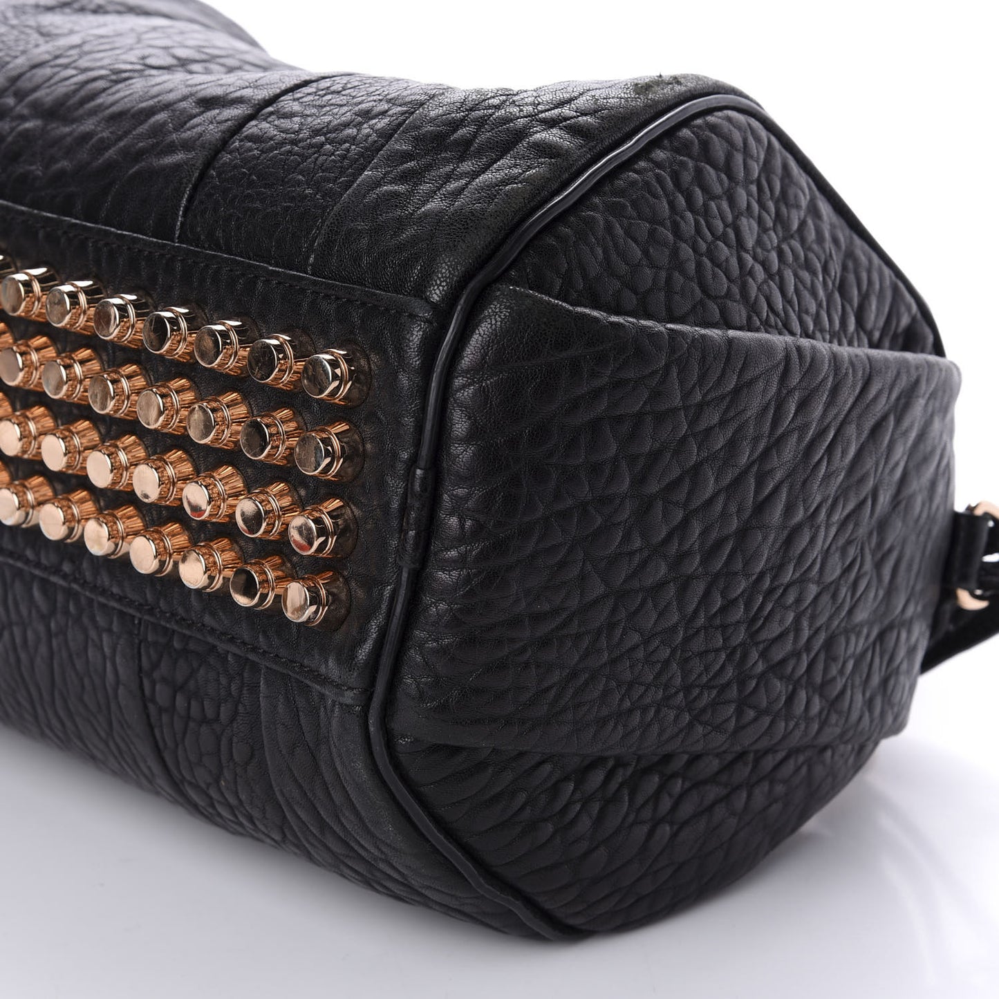 Pebbled Lambskin Rockie Black Rose Gold Hardware