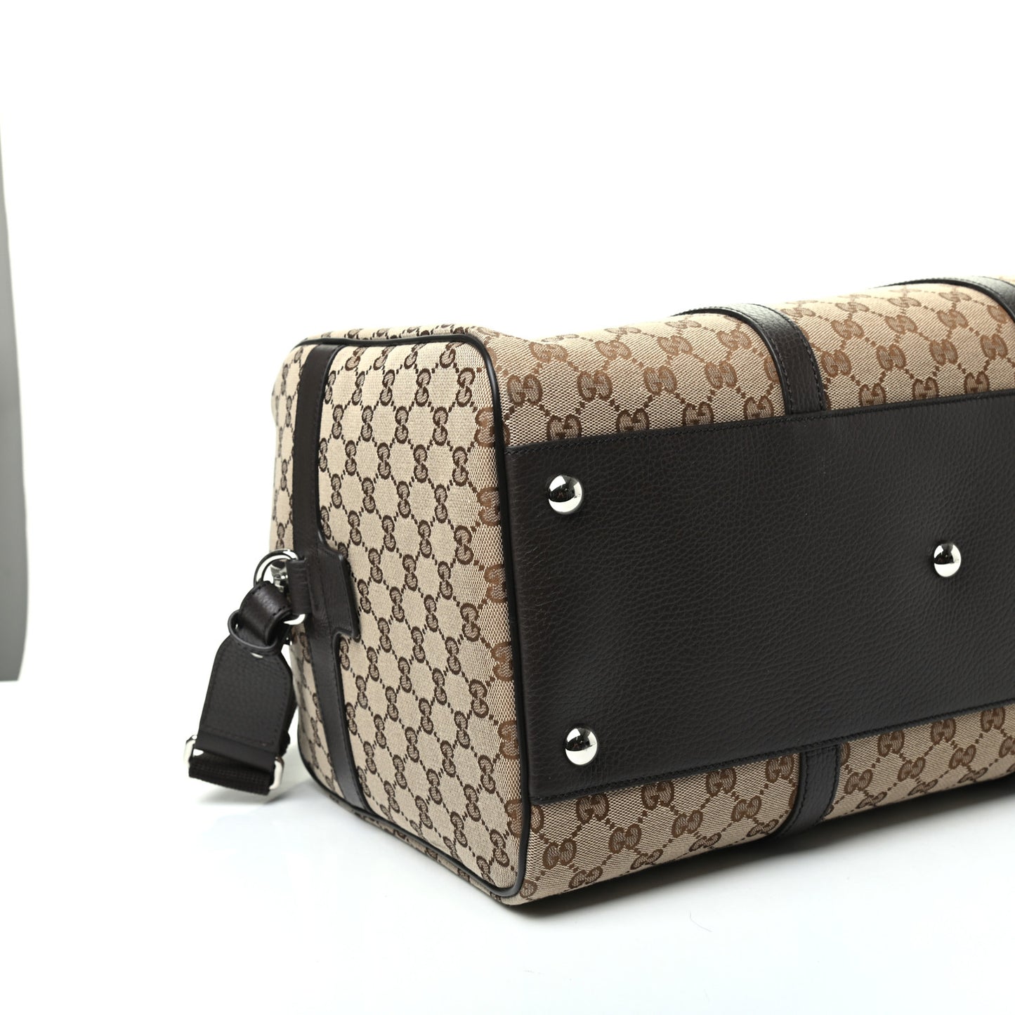 Monogram Dollar Calfskin Boston Duffle Bag Beige Ebony Testa di Moro Marrone Scuro