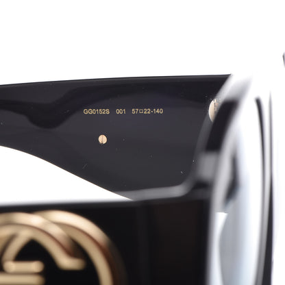 Gucci Oversized Aviator Sunglasses GG0152S Black 6 of 7