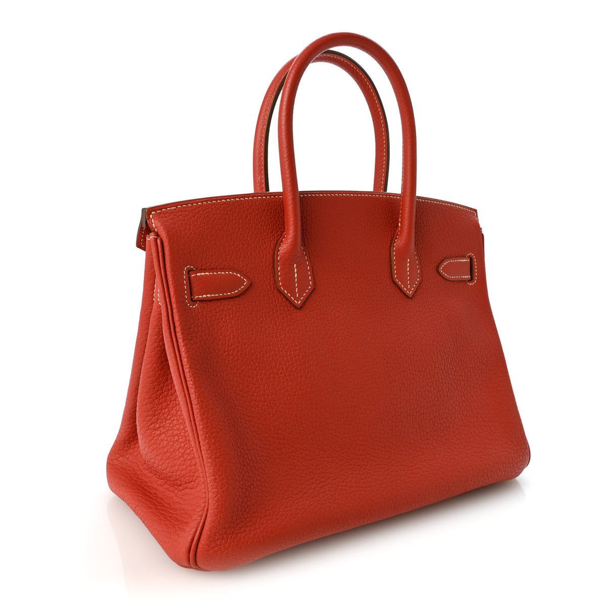 Hermes Taurillon Clemence Birkin 30 Sanguine 3 of 12