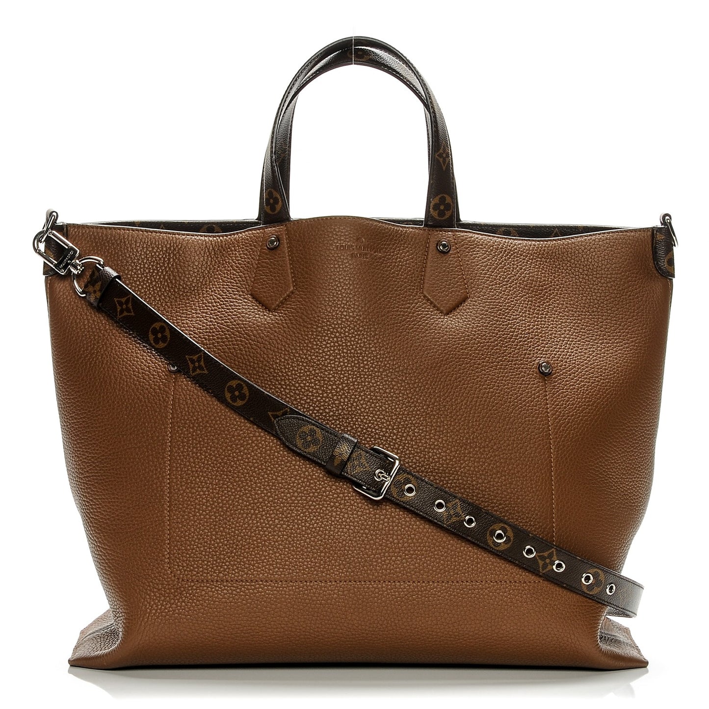 Taurillon Monogram East West Tote Tan