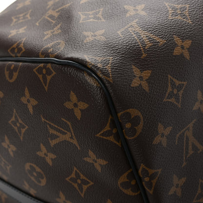 Louis Vuitton Monogram Macassar Keepall Bandouliere 55 8 of 10
