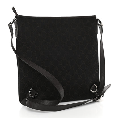 Gucci Denim Monogram Abbey Messenger Bag Dark Brown 2 of 10