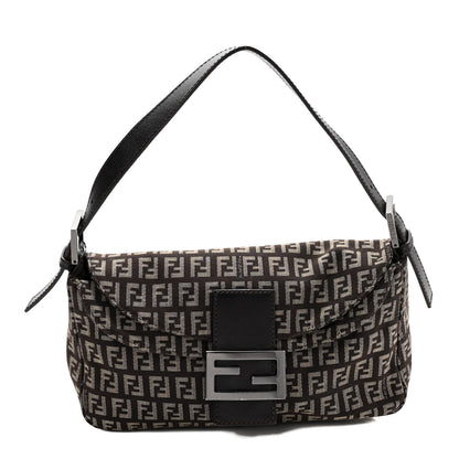 Fendi Zucchino Vitello Baguette Testa di Moro Beige 1 of 8
