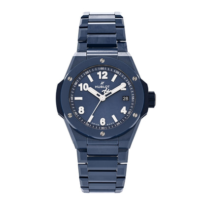 Hublot Ceramic 38mm Big Bang Integrated Time Only Automatic Watch Blue 457.EX.7170.EX 1 of 5