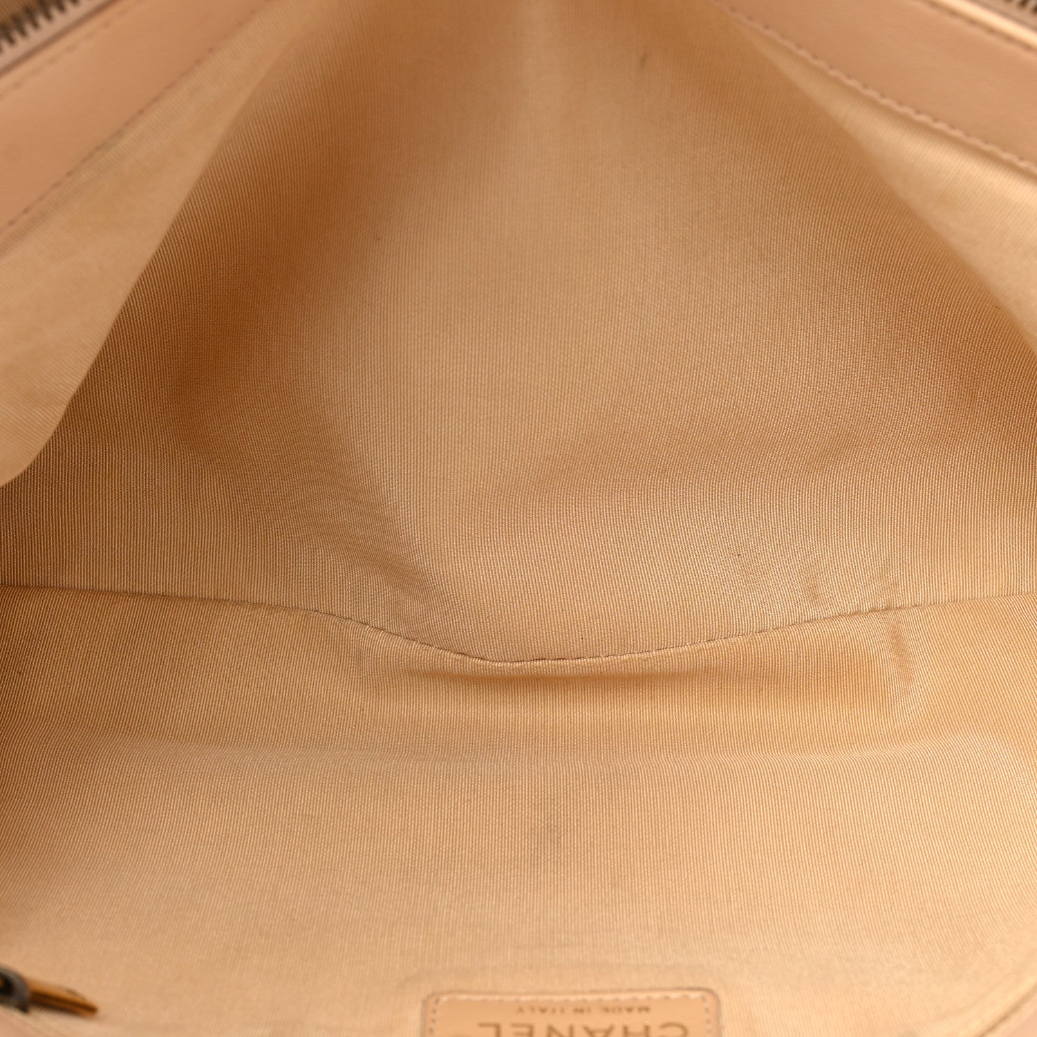 Chanel Calfskin Quilted Large CC Crown Tote Beige 7 of 18