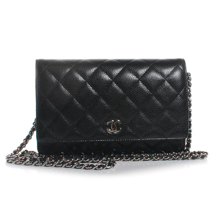 Chanel Caviar Wallet on Chain WOC Black 1 of 8