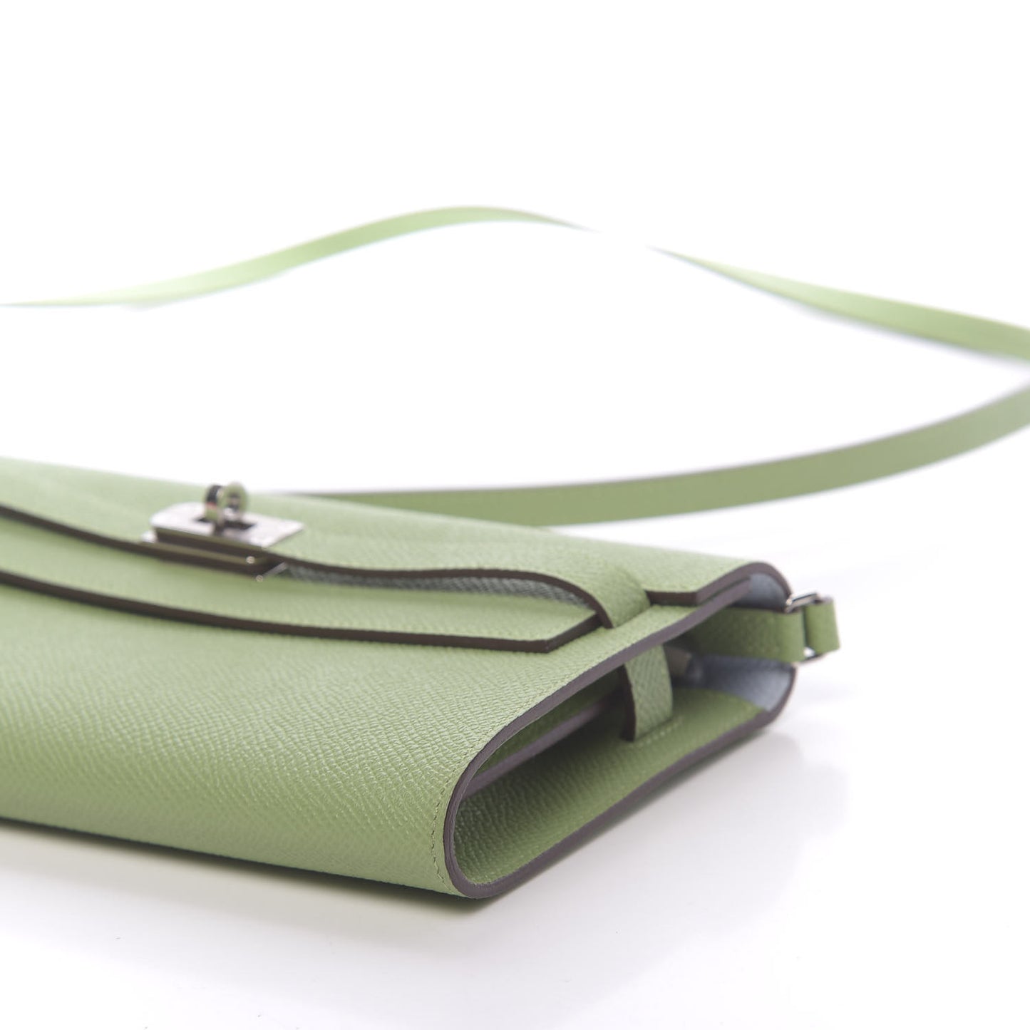 Epsom Verso Kelly Wallet To Go Vert Criquet Bleu Brume