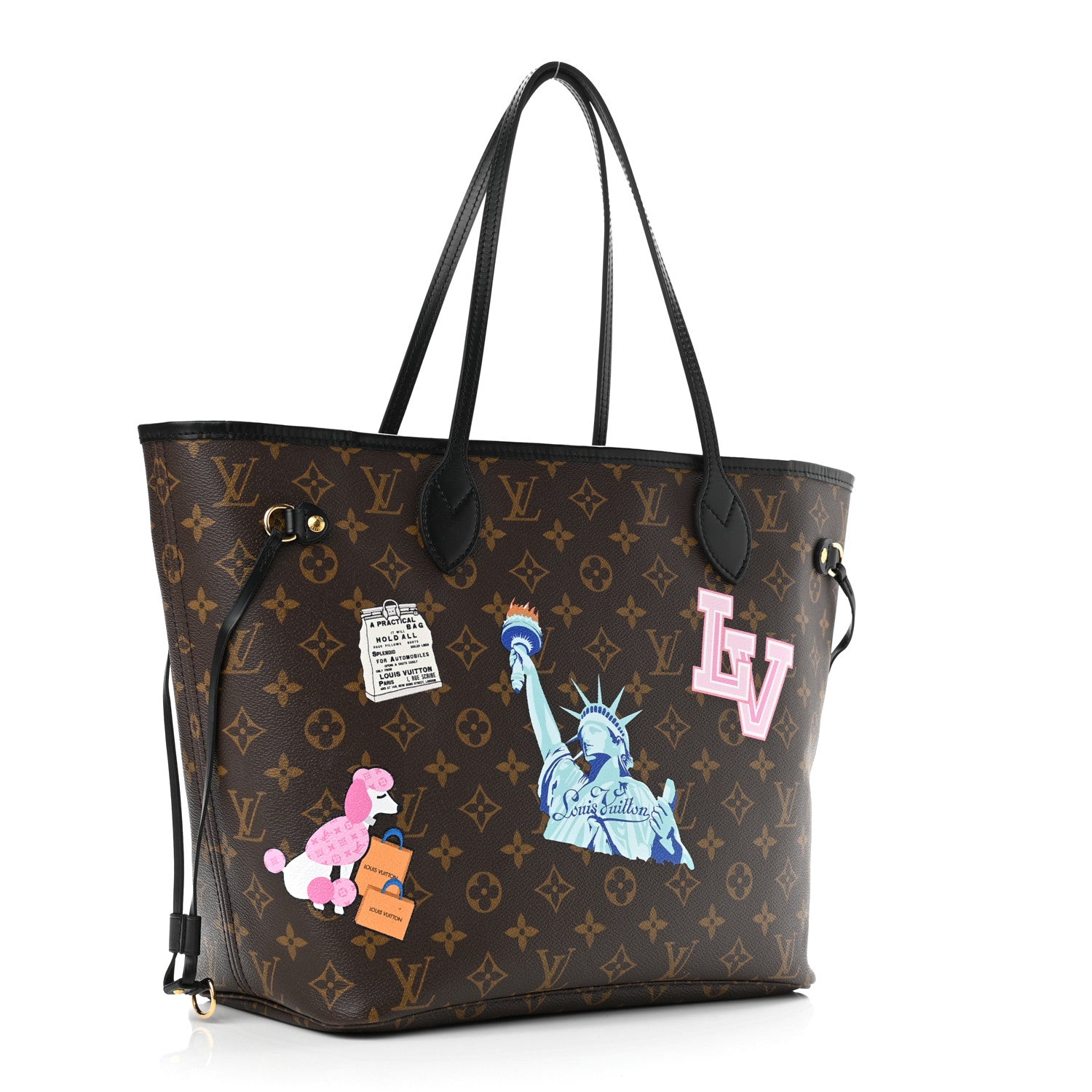 Louis Vuitton Monogram My LV World Tour Neverfull MM 3 of 9