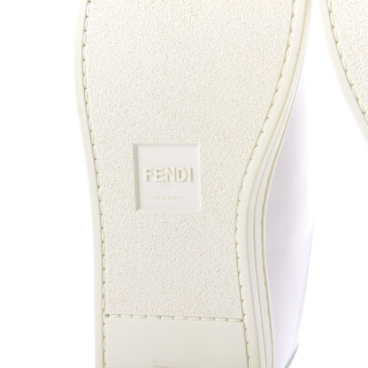 Fendi Vitello FF Rockoclick Slip On Sneakers 40 White 9 of 11