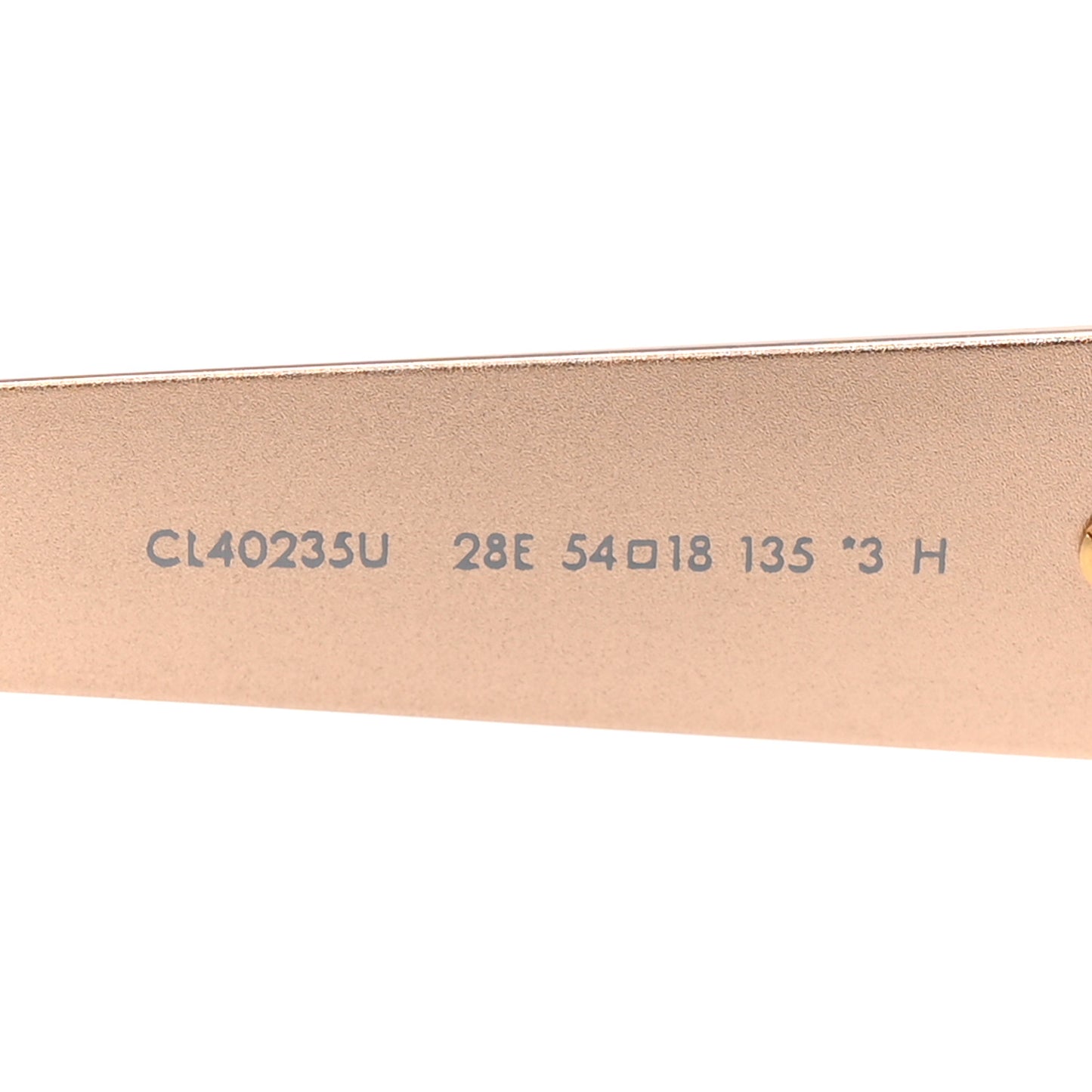 Metal Triomphe 01 Sunglasses CL40235U Rose Gold Brown