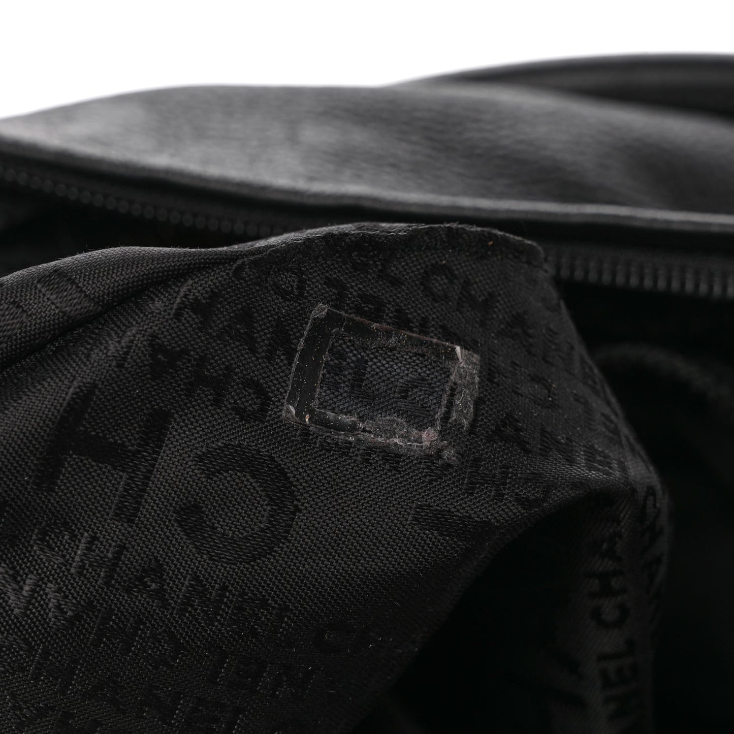 Grained Calfskin Tassel Hobo Black