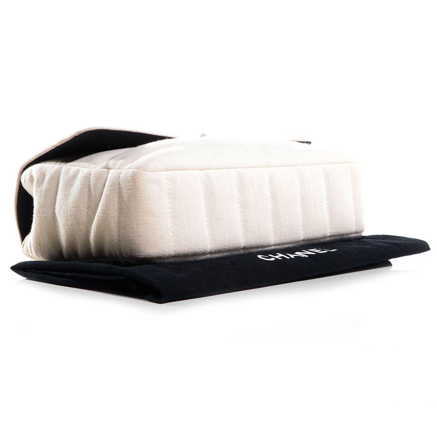 Horizontal Quilt Jersey Mademoiselle Flap Ivory