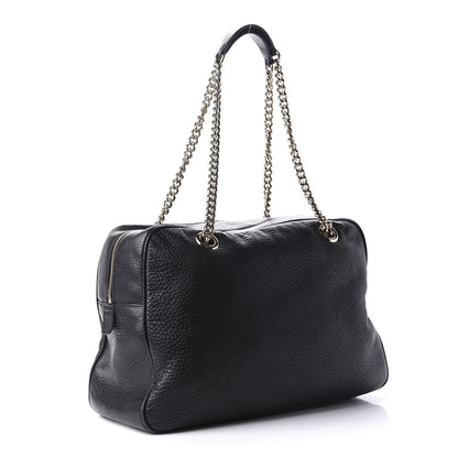 Gucci Pebbled Calfskin Medium Soho Bowler Black 3 of 10
