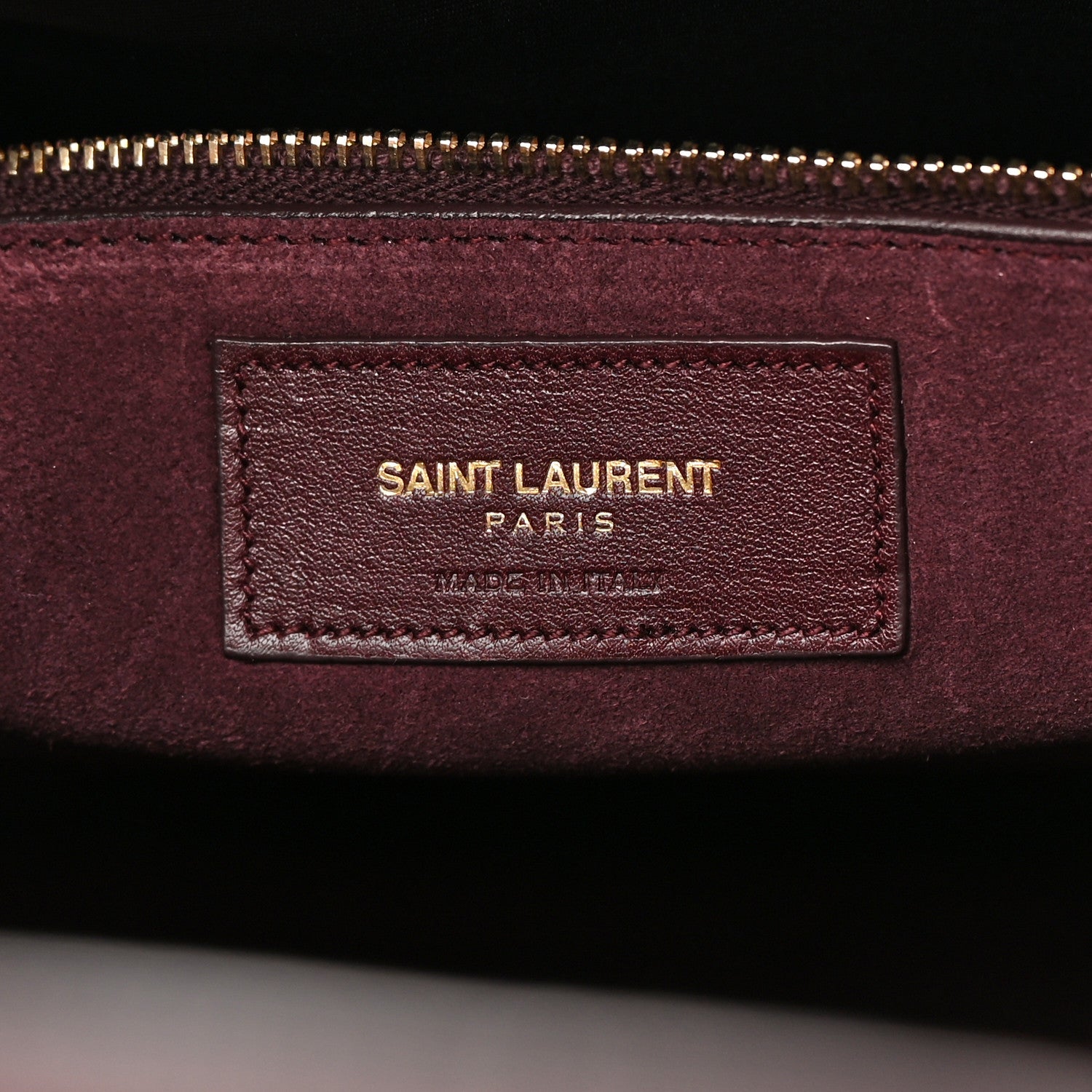 Saint Laurent Calfskin Large Sac De Jour Carryall Amarena 7 of 16