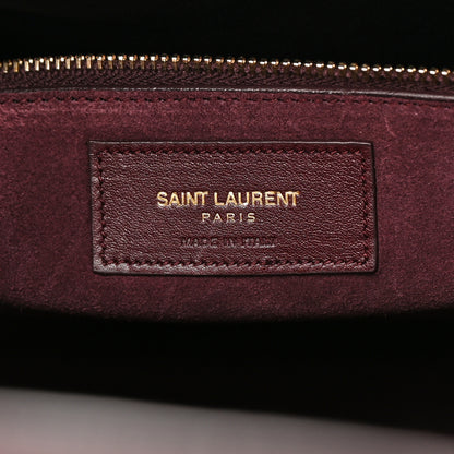 Saint Laurent Calfskin Large Sac De Jour Carryall Amarena 7 of 16