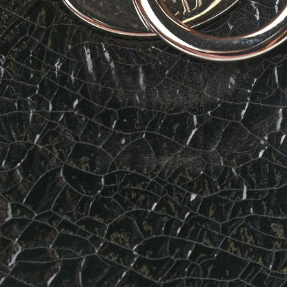Christian Dior Ceramic Effect Deerskin Jeweled Swan Mini Lady Dior Black 13 of 18