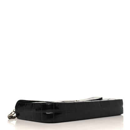 Chanel Patent Quilted East West Chocolate Bar Flap Black 3 of 9