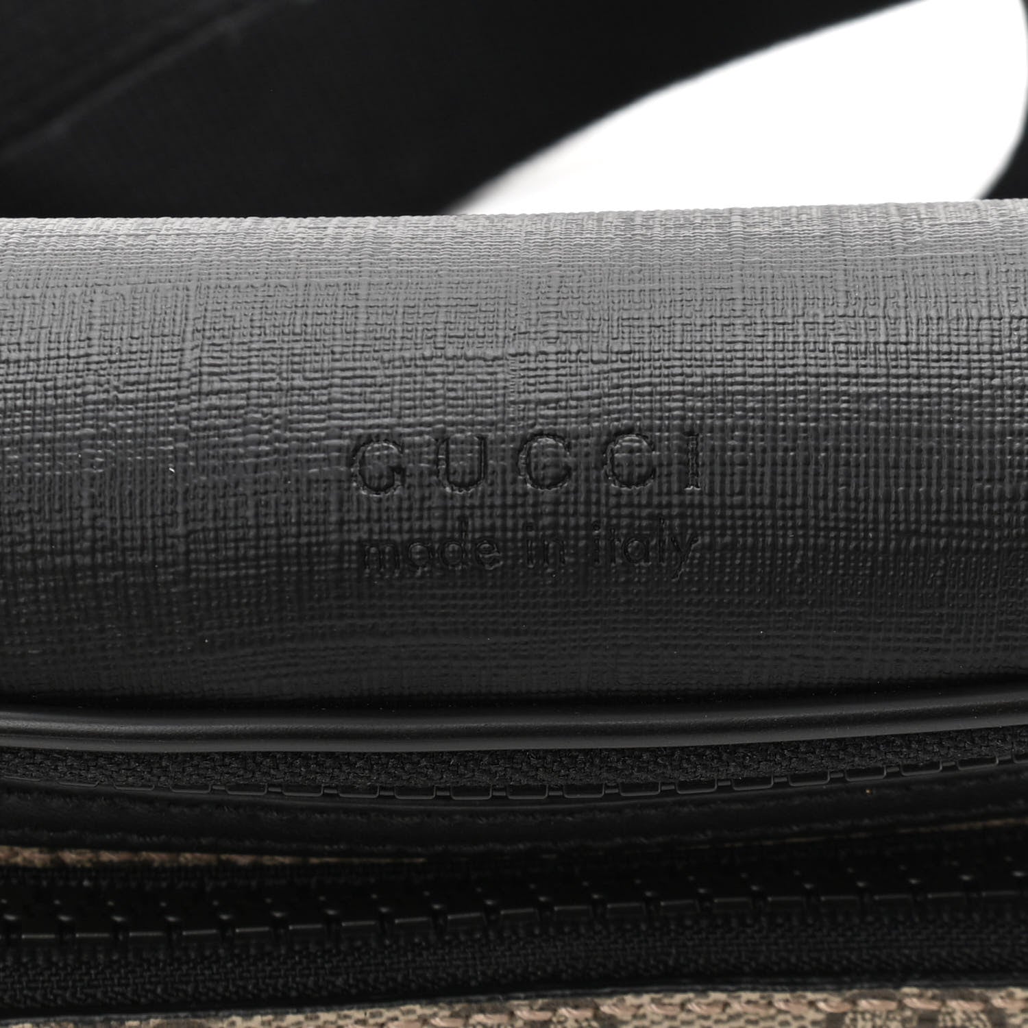 Gucci GG Supreme Monogram Belt Bag Black 8 of 11