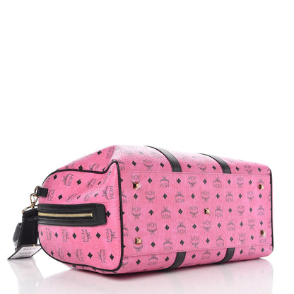 MCM Visetos Medium Traveler Weekender Bag Pink 4 of 8