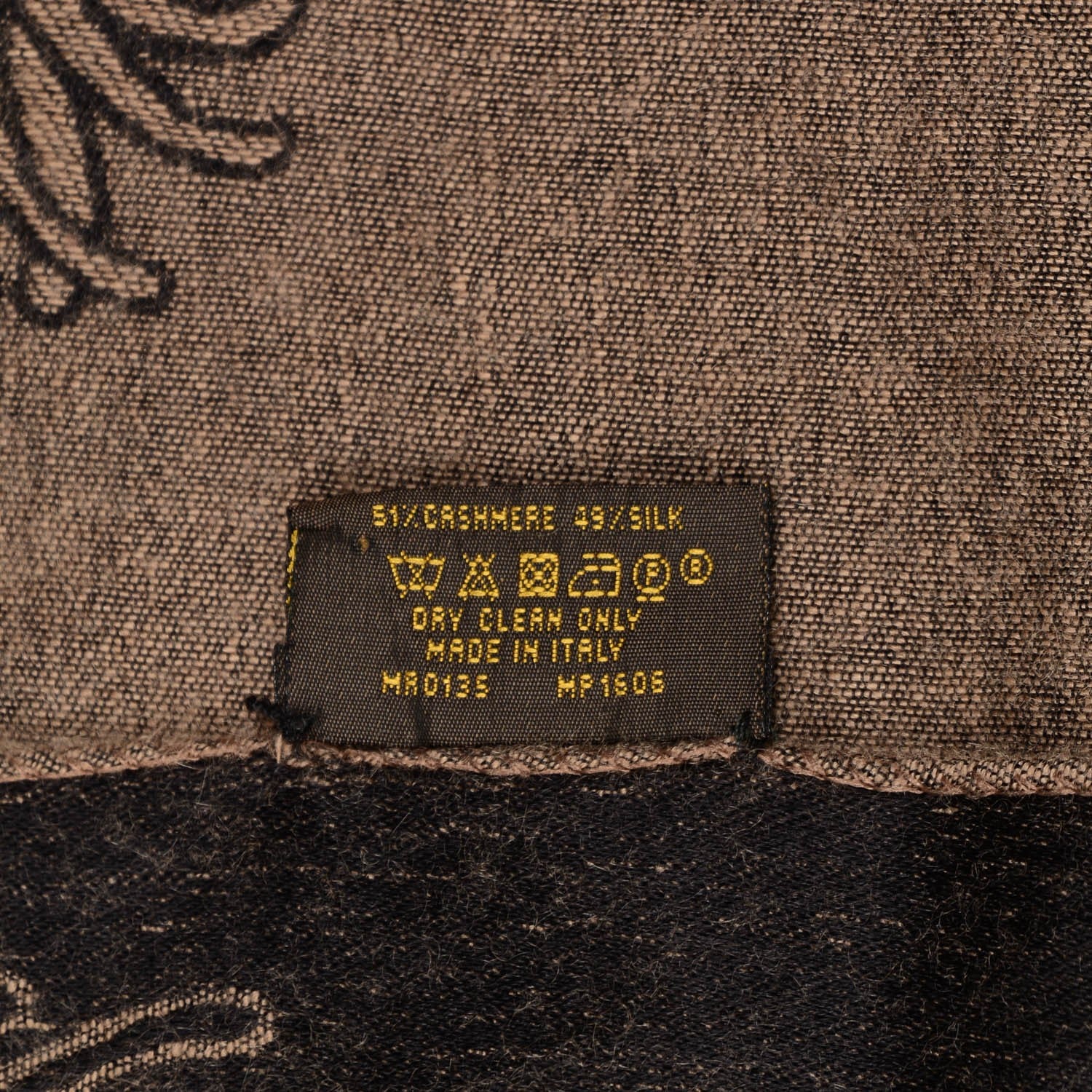Louis Vuitton Knit Cashmere Circle Rope Bandana Brown 5 of 6