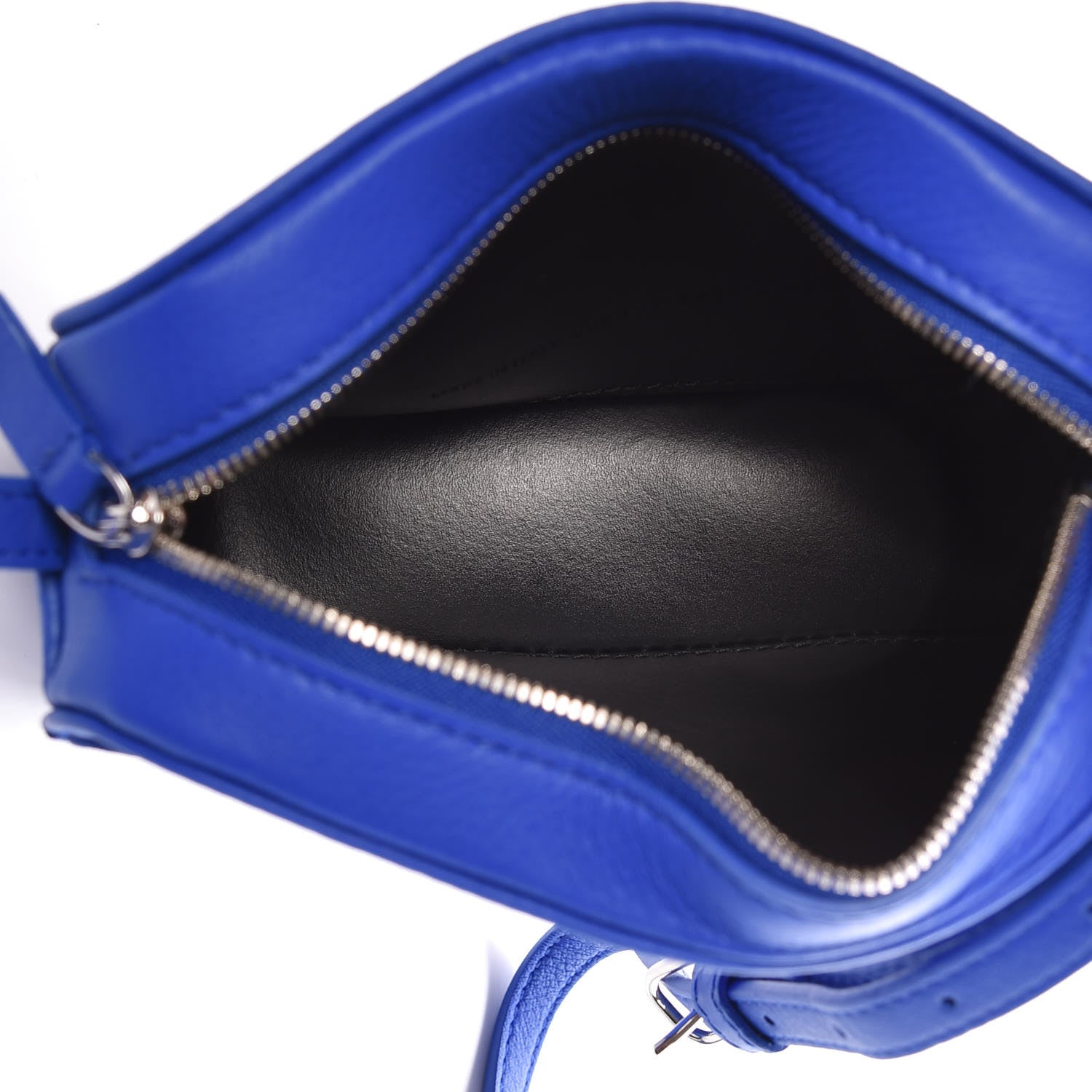 Balenciaga Smooth Calfskin Logo XS Everyday Camera Bag Bleu Prim White 5 of 8