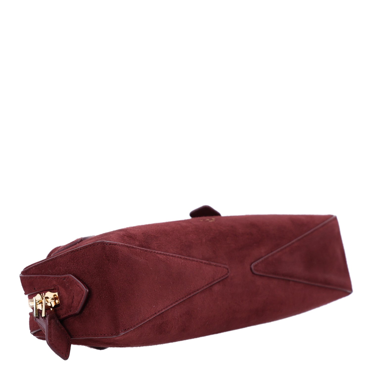 Alaia Suede Goatskin Teckel Clutch Rouge Grenat 4 of 9