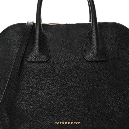 Burberry London Grainy Calfskin Medium Greenwood Bowling Bag Black 7 of 16