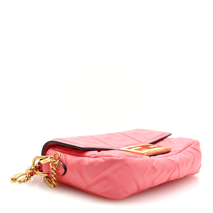 Fendi Nappa FF 1974 Embossed Mini Baguette Pink Dalia 4 of 11