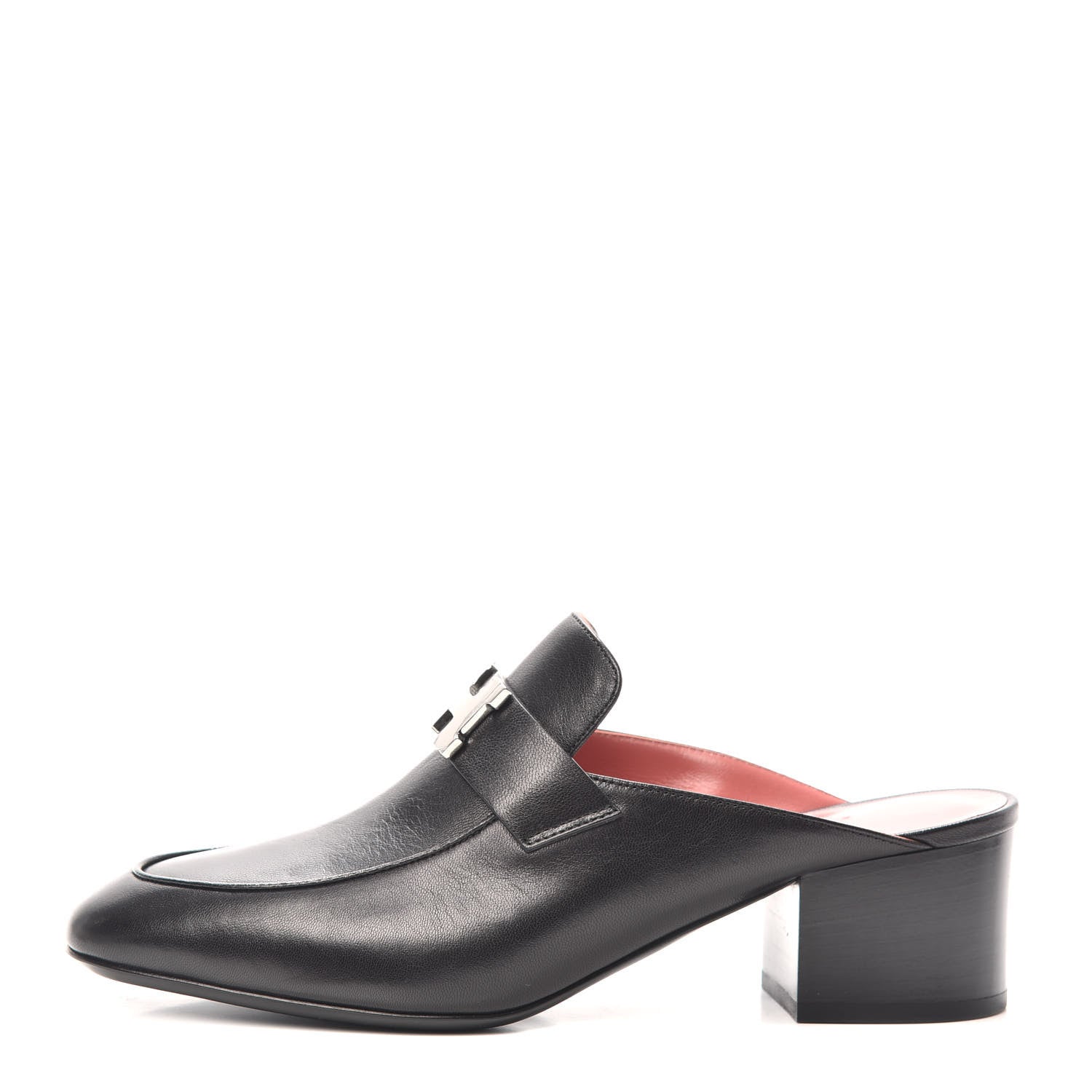 Hermes Goatskin Trocadero Mule 37 Black 1 of 7