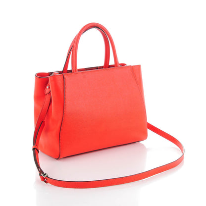 Fendi Vitello Elite Petite 2Jours Tote Papavero 3 of 8