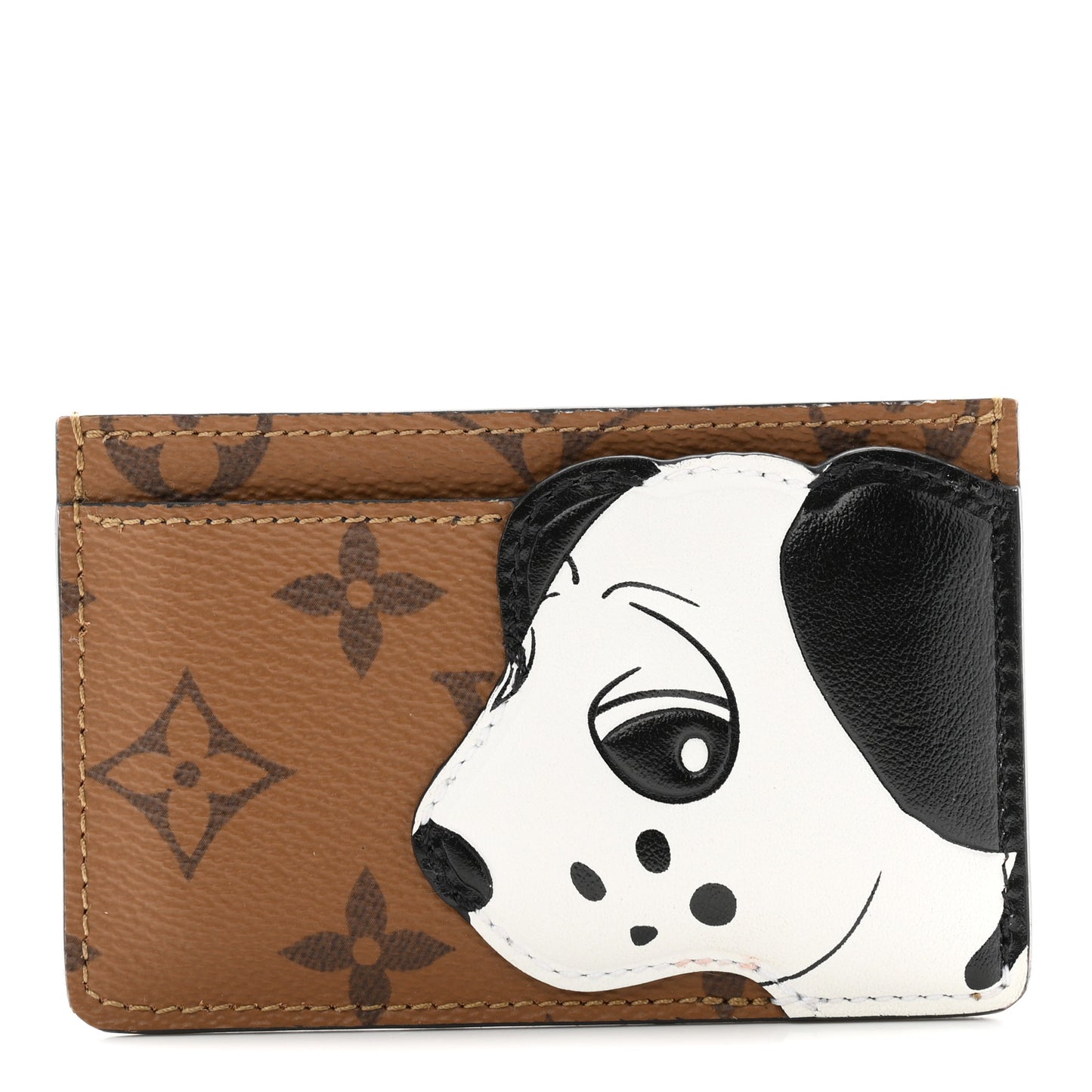 Animogram Reverse Monogram Dalmatian Card Holder