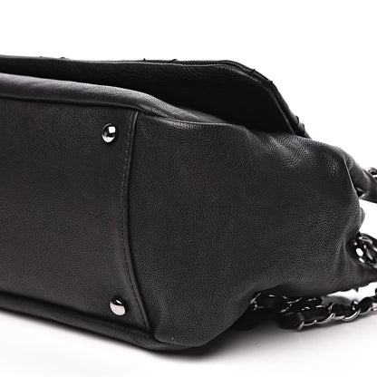 Chanel Calfskin Diamond Stitch Accordion Flap Black 9 of 10