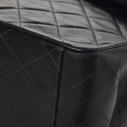 Chanel Lambskin Quilted XL Jumbo Single Flap Black 11 of 13