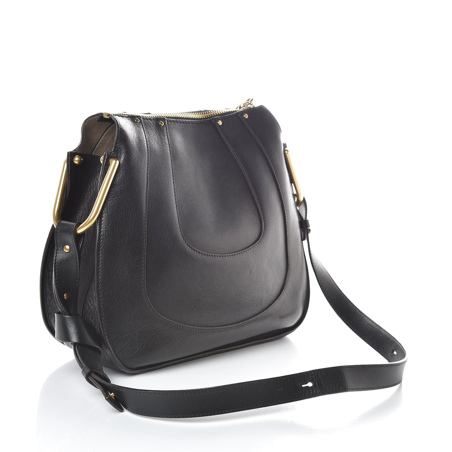 Calfskin Small Hayley Hobo Black