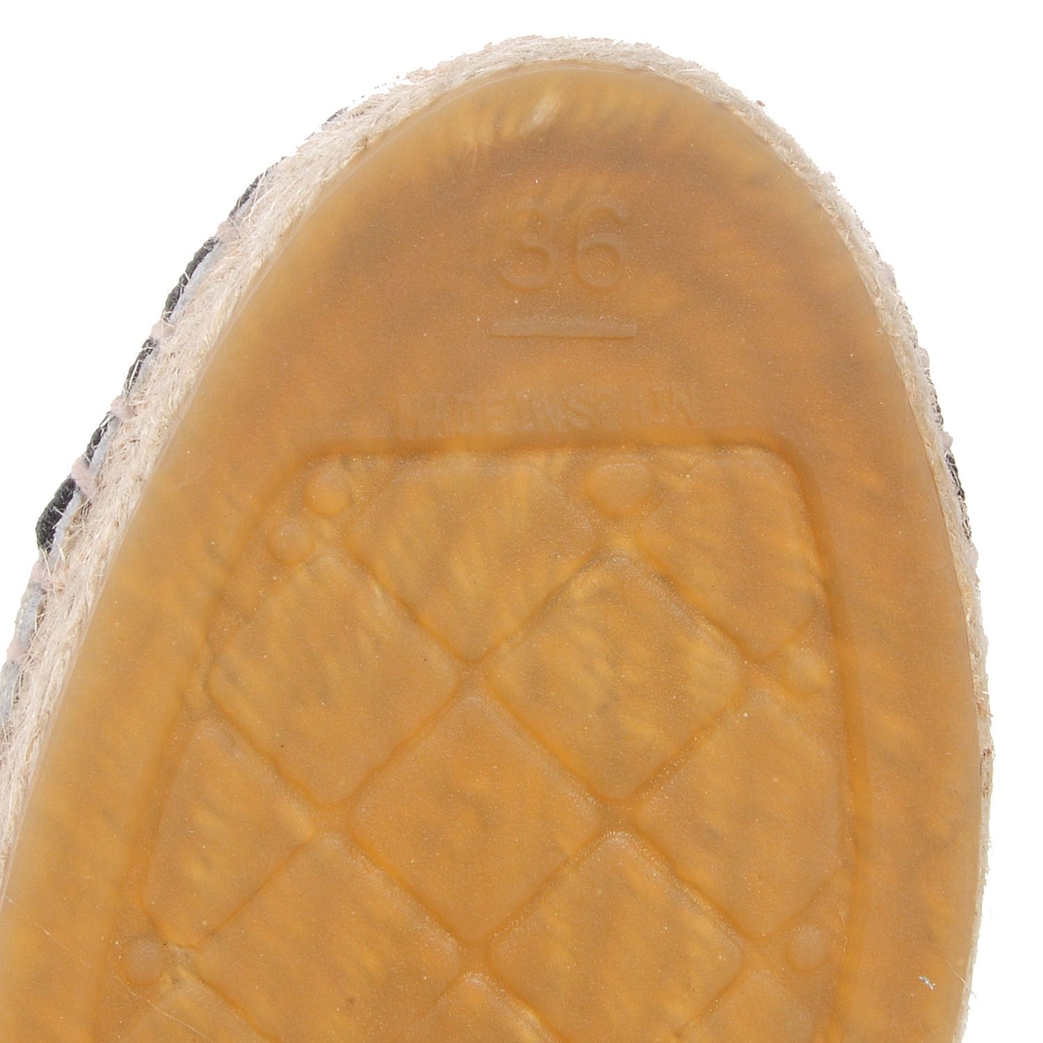 Chanel Toile CC Espadrilles Beige Black Beige 36 6 of 7