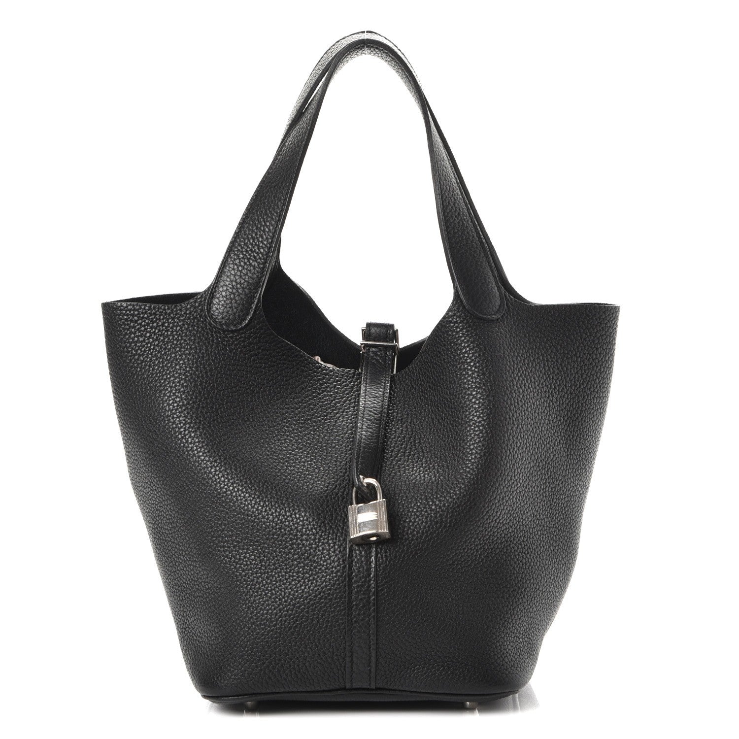 Hermes Taurillon Clemence Picotin Lock 22 MM Black 1 of 7