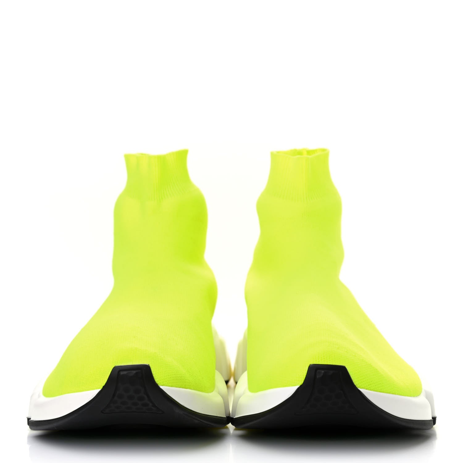 Balenciaga Neoprene Knit Mens Speed Sneakers 44 Yellow Fluo 2 of 6