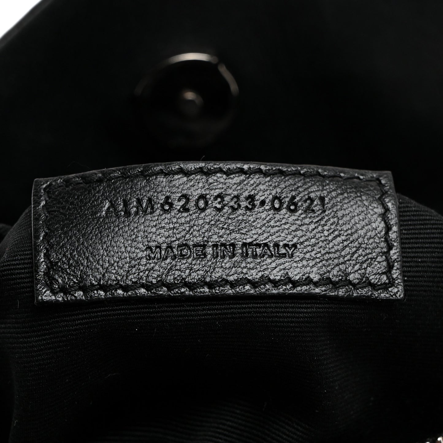 Lambskin Quilted Toy Loulou Puffer Monogram Chain Satchel Black