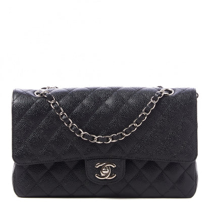Chanel Caviar Quilted Medium Double Flap Black 1 of 9