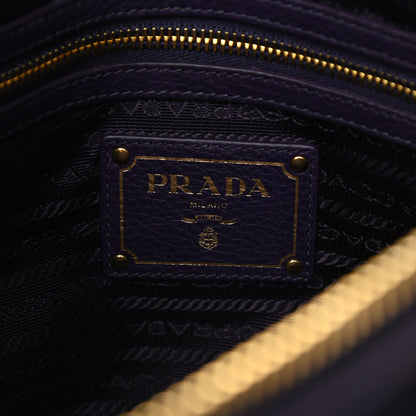 Prada Vitello Daino Shopping Satchel Uva 6 of 11