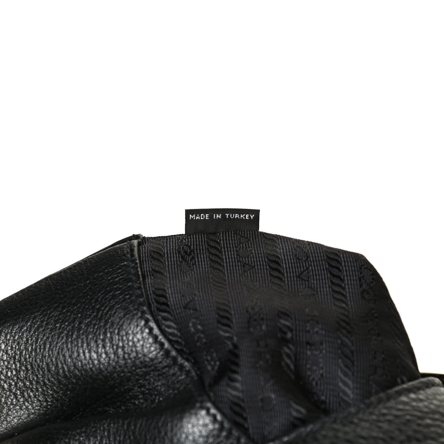 Vitello Phenix Embossed Logo Hobo Black
