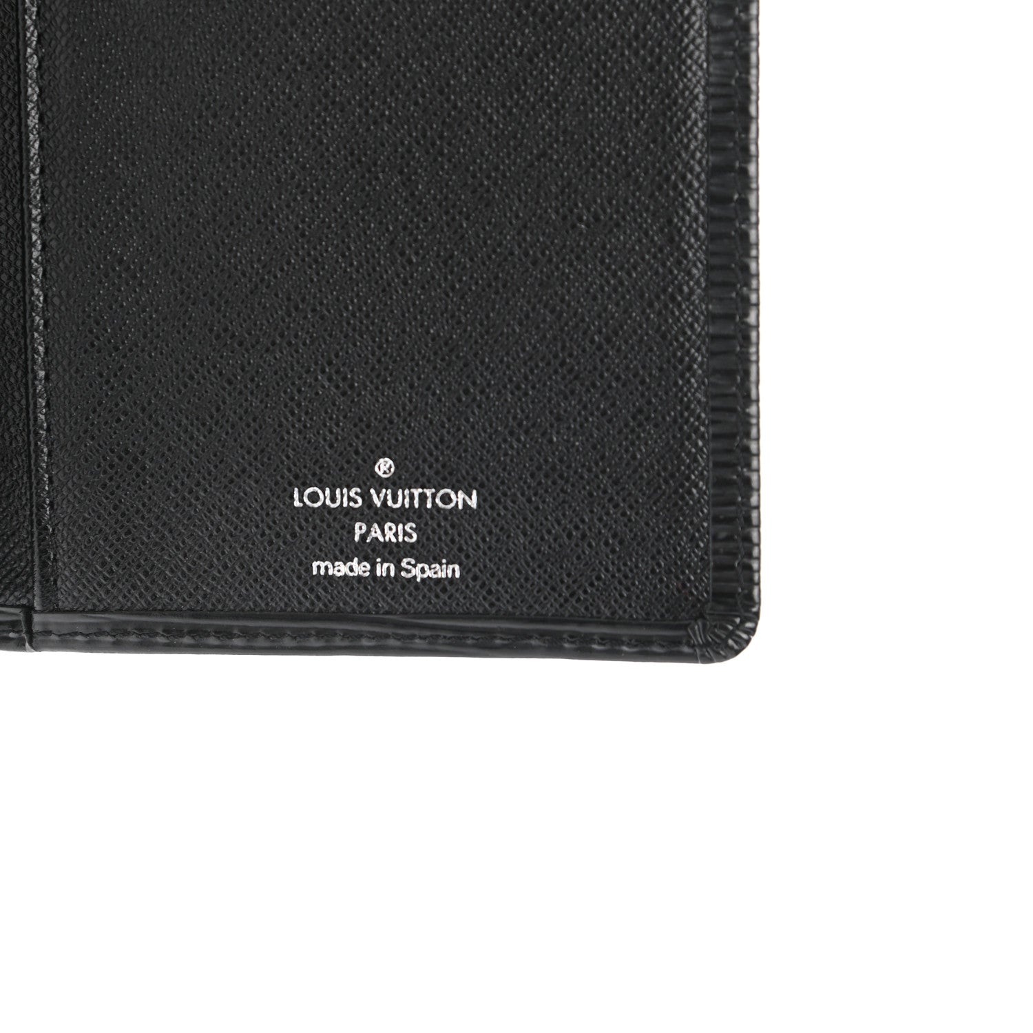 Louis Vuitton Epi Porte Valeurs Checkbook Wallet Black 6 of 9