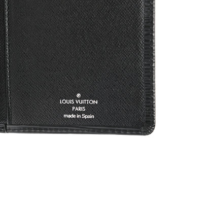 Louis Vuitton Epi Porte Valeurs Checkbook Wallet Black 6 of 9